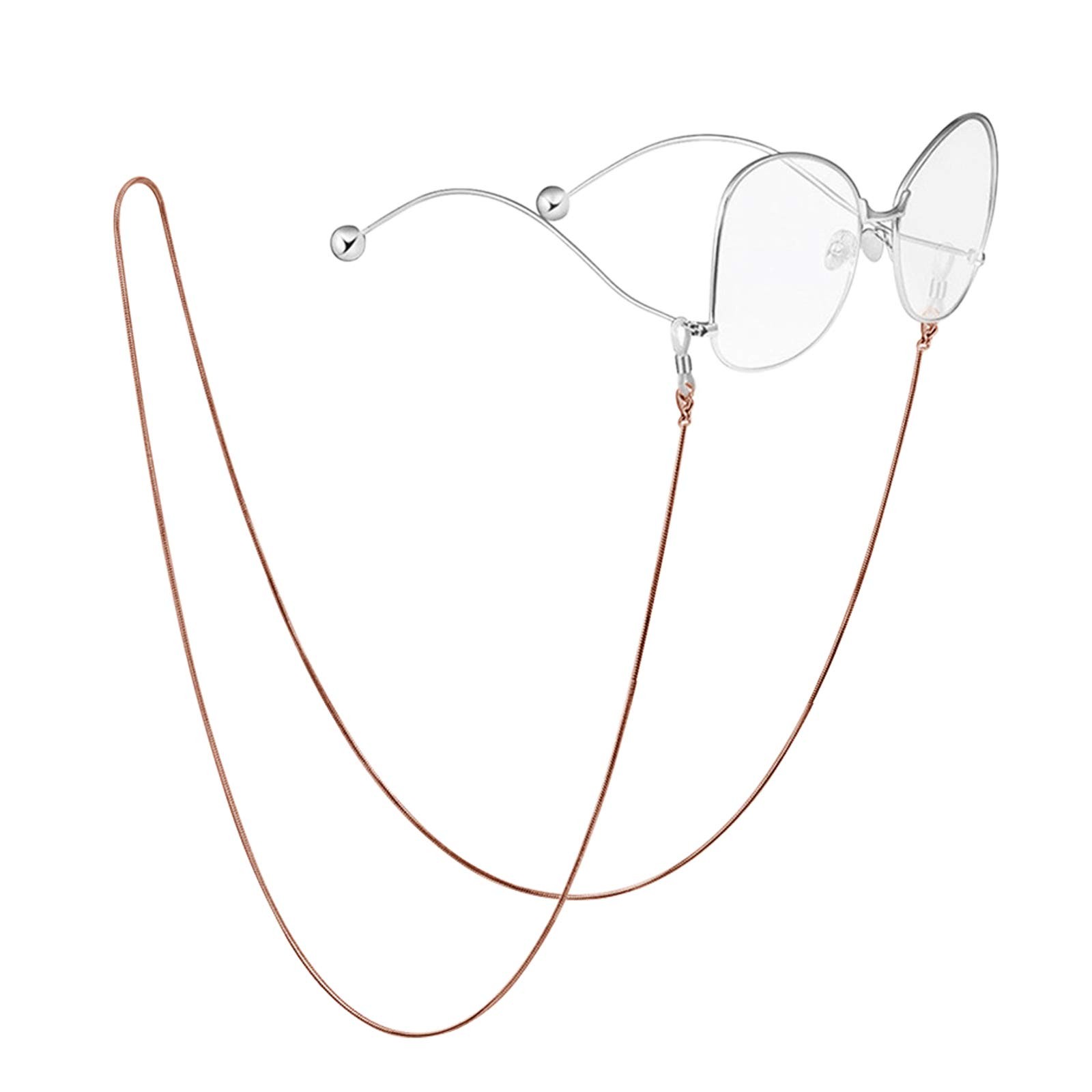 80cm Stainless Steel Eyeglasses Holder Chain for Reading Glasses Sunglasses