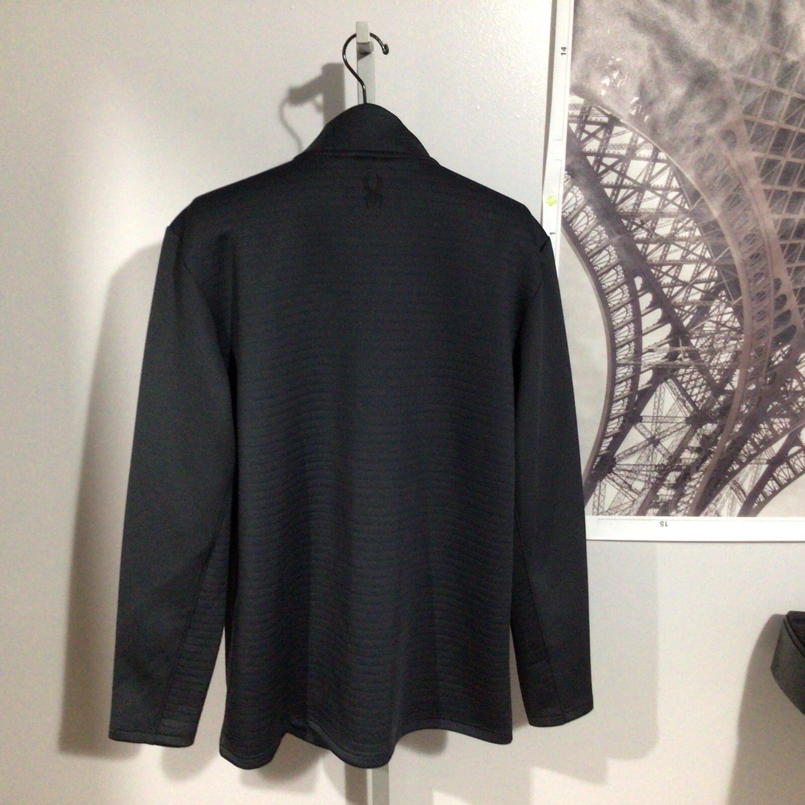 Spyder Active 1/4 Zip Breathable Quick Dry Stretch Pullover Sweat Shirt Jacket L