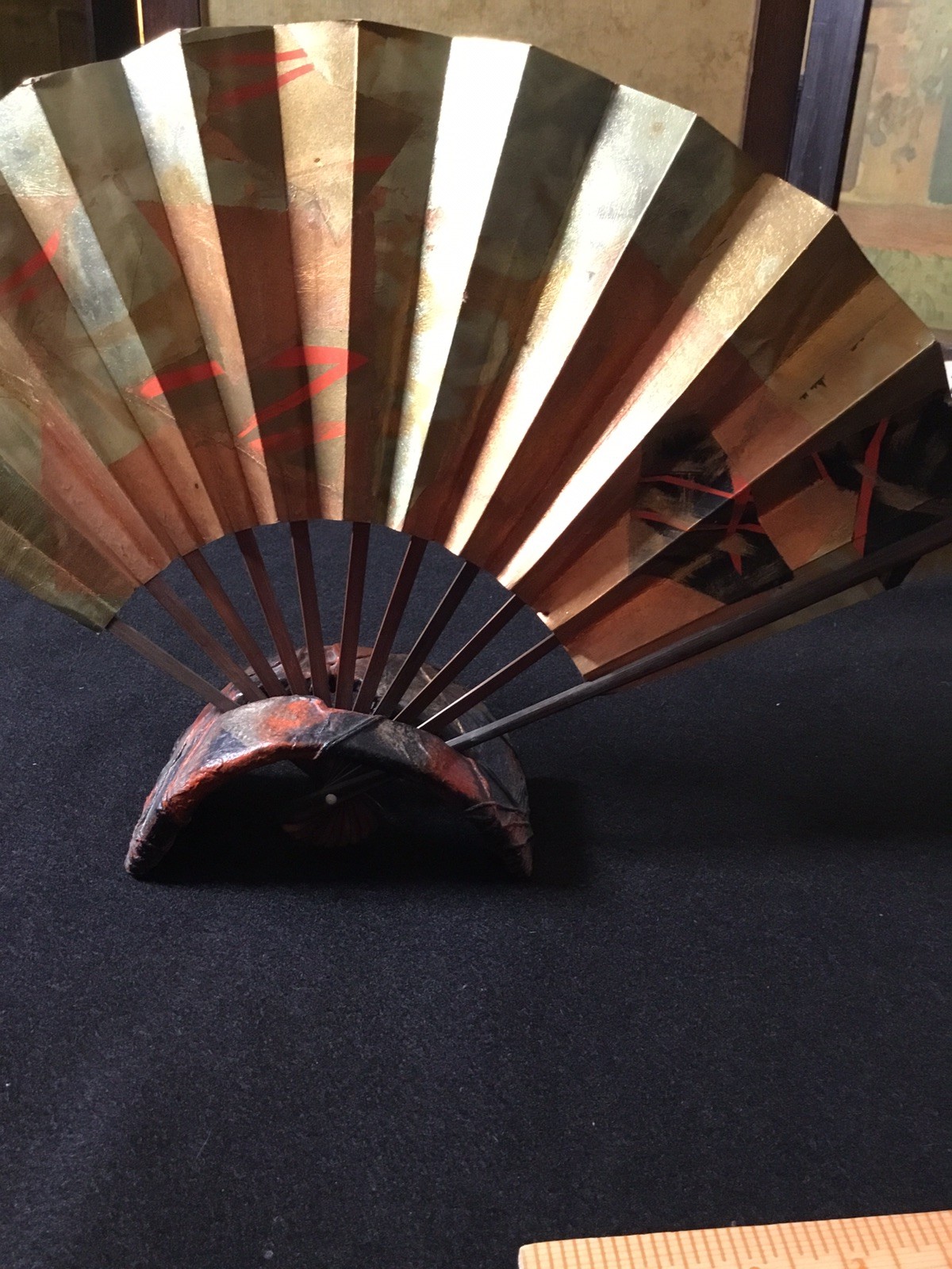Decorative Folding Fan With Stand By Chris Mesarch