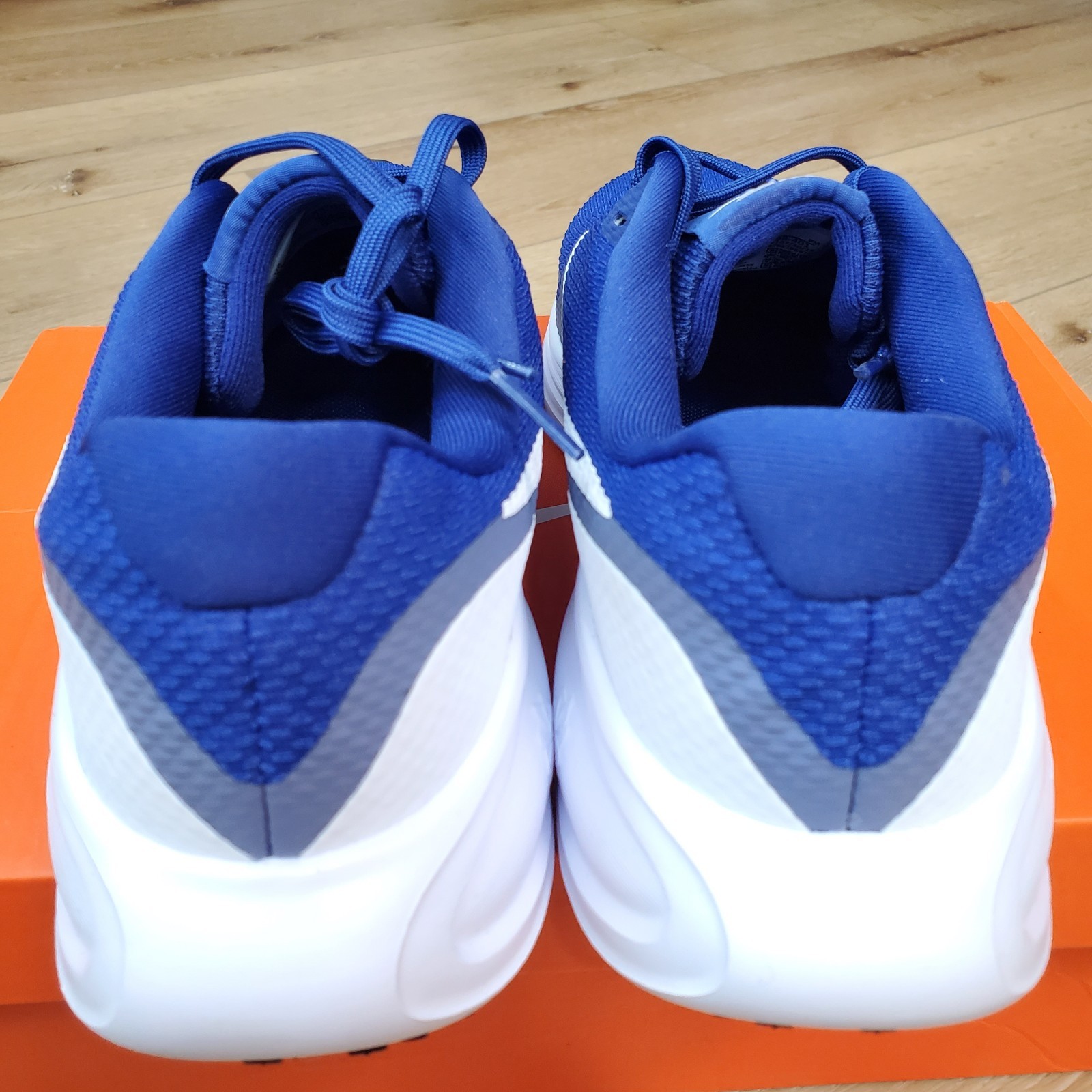 Mens Size 13 Nike Revolution 8 Shoes Royal Blue Black White Sneaker HJ9198-401