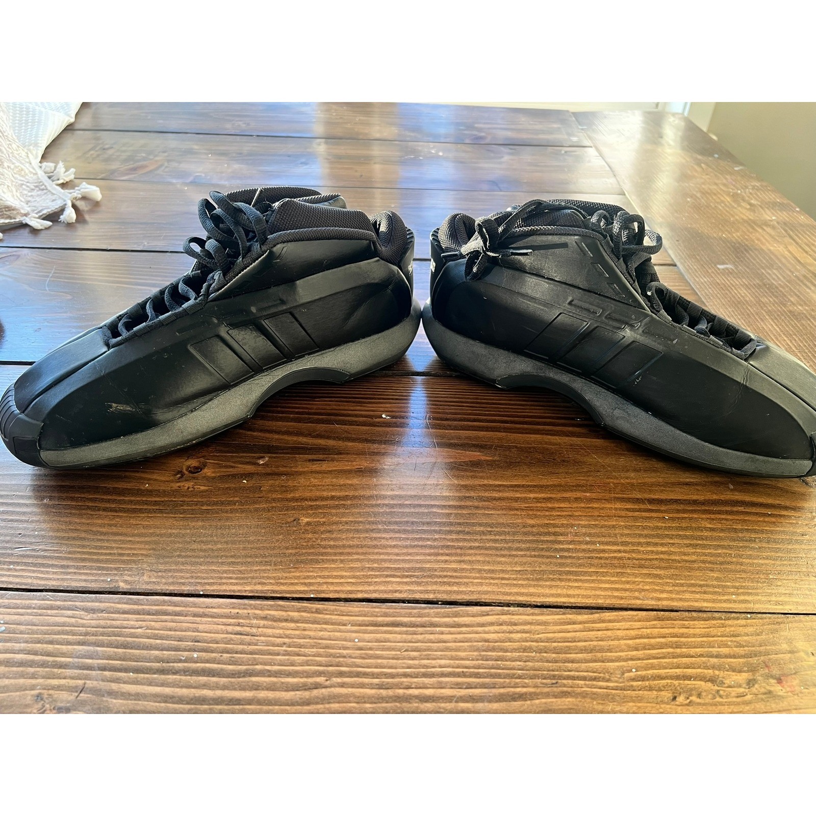 Adidas Crazy 1 Kobe Bryant Triple Black Basketball Shoes G59657 Mens 10.5
