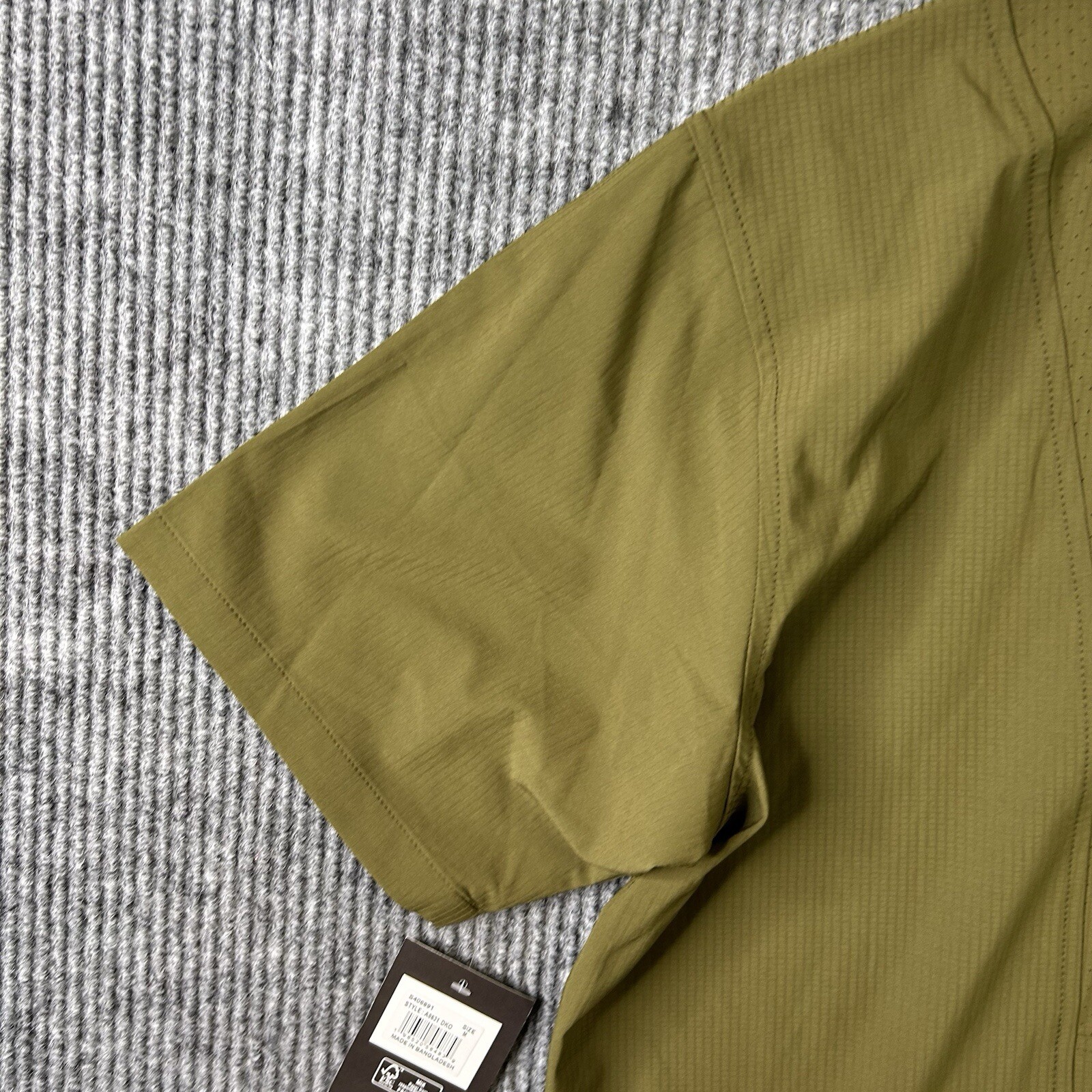 Dickies Button Shirt Mens Medium Temp IQ Green Performance Work
