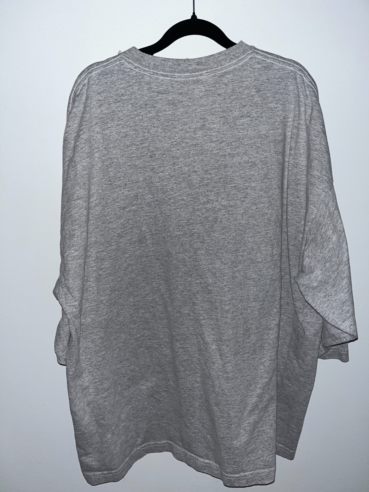 VINTAGE WESTERN XXL ATHLETIC DEPT. HALF SLEEVE T-SHIRT Grey V-Neck College WIU