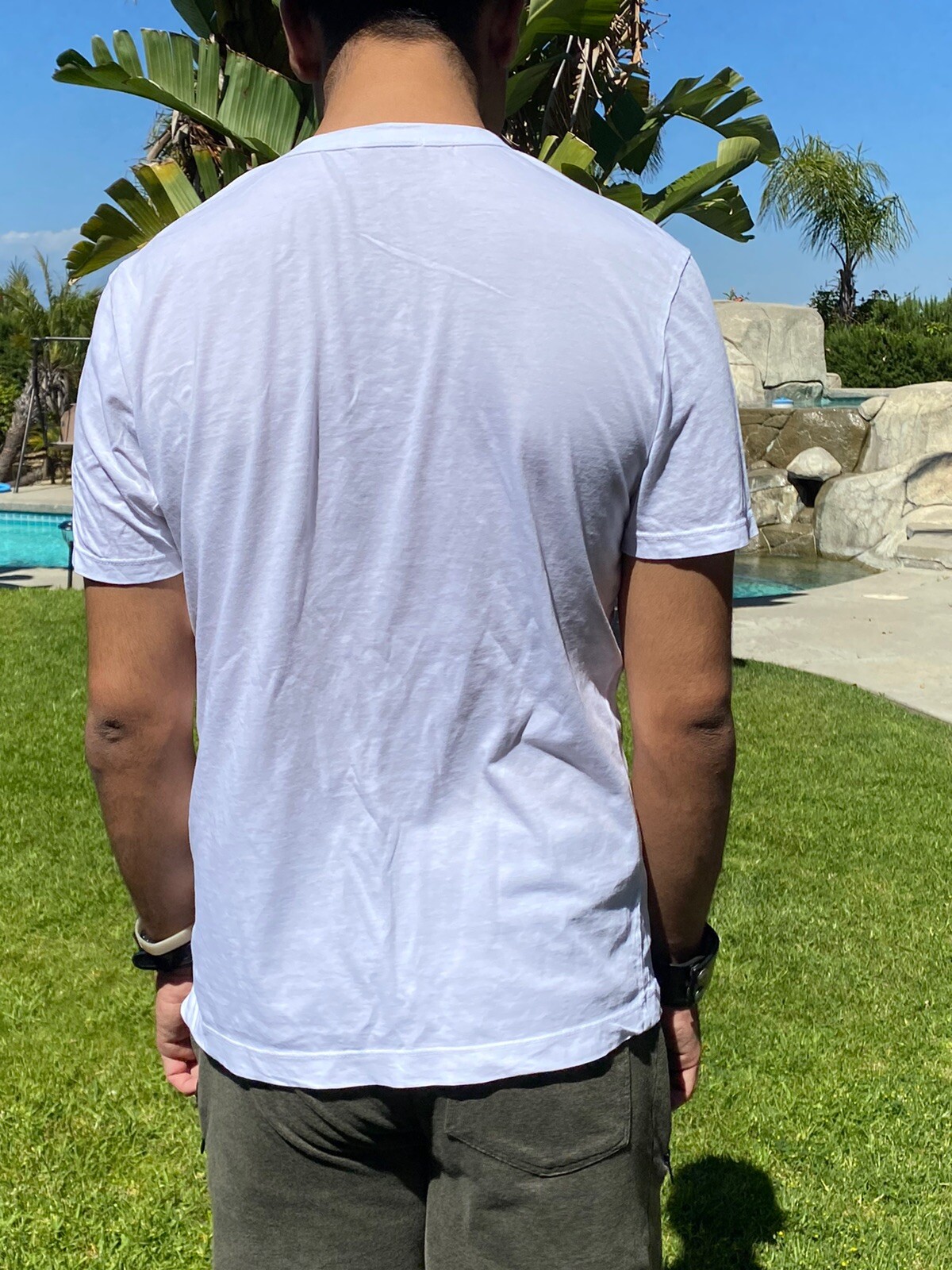 NWT Men Buck Mason 100% Pima COTTON Classic Straight Hem White T-Shirt Tee