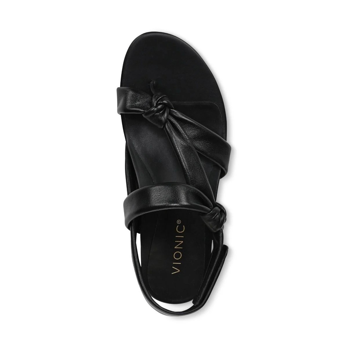 Vionic Geneva Strappy Toe Post Sandal Women’s Leather Arch Support Comfort