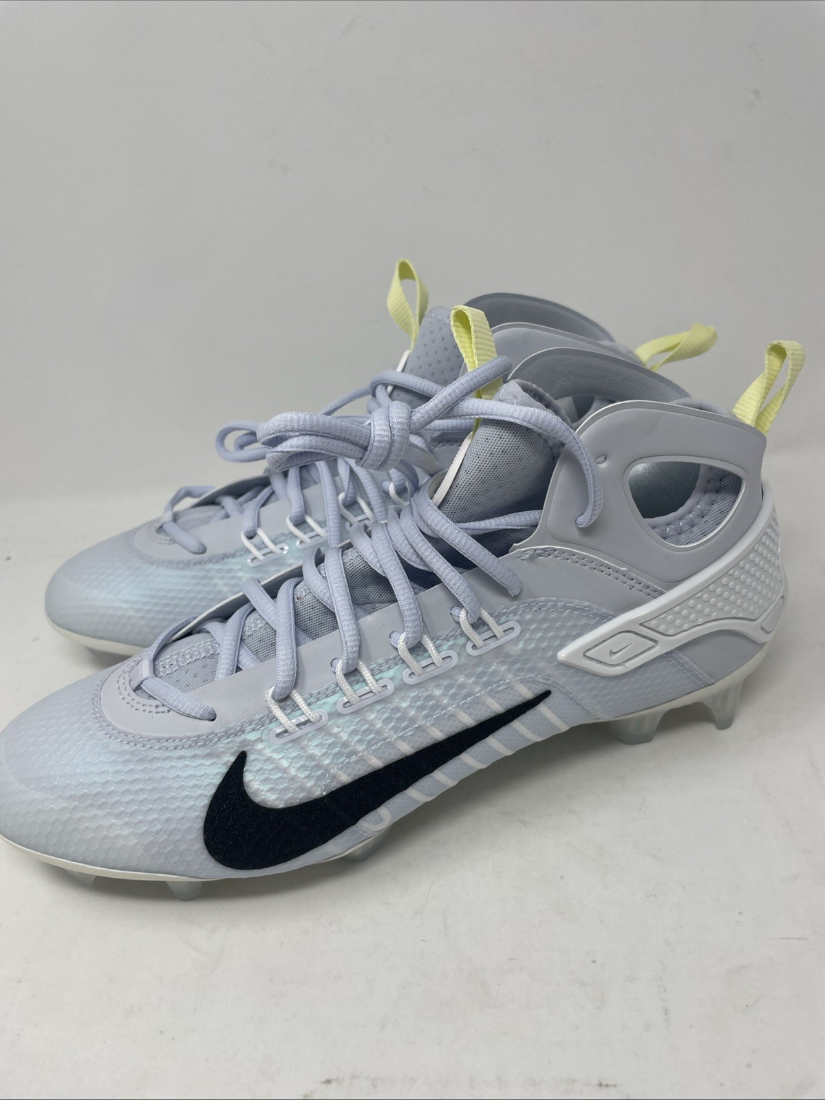 Nike Huarache 9 Elite Mid Lax SE Grey Lacrosse Cleats Men’s Size 9.5 NWOB