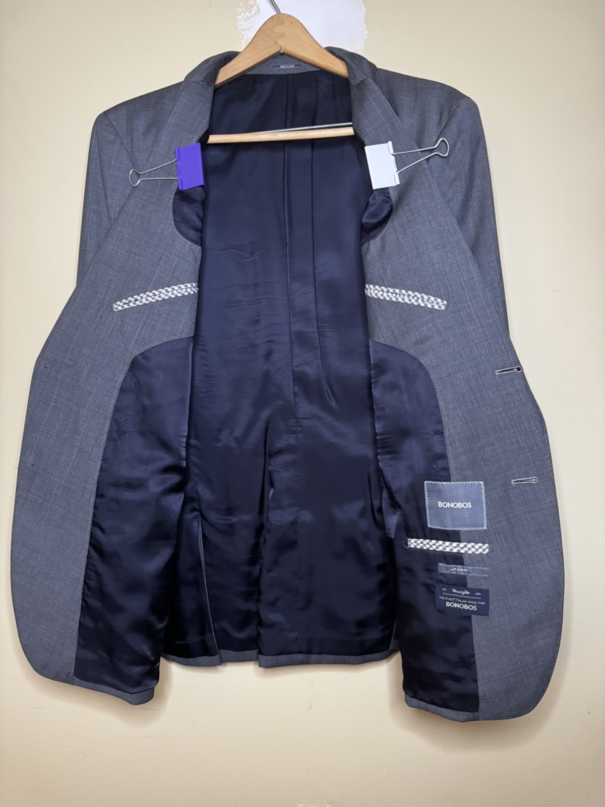 Bonobos Foundation Suit | Light Grey | Slim Fit | Marzotto Italian Wool