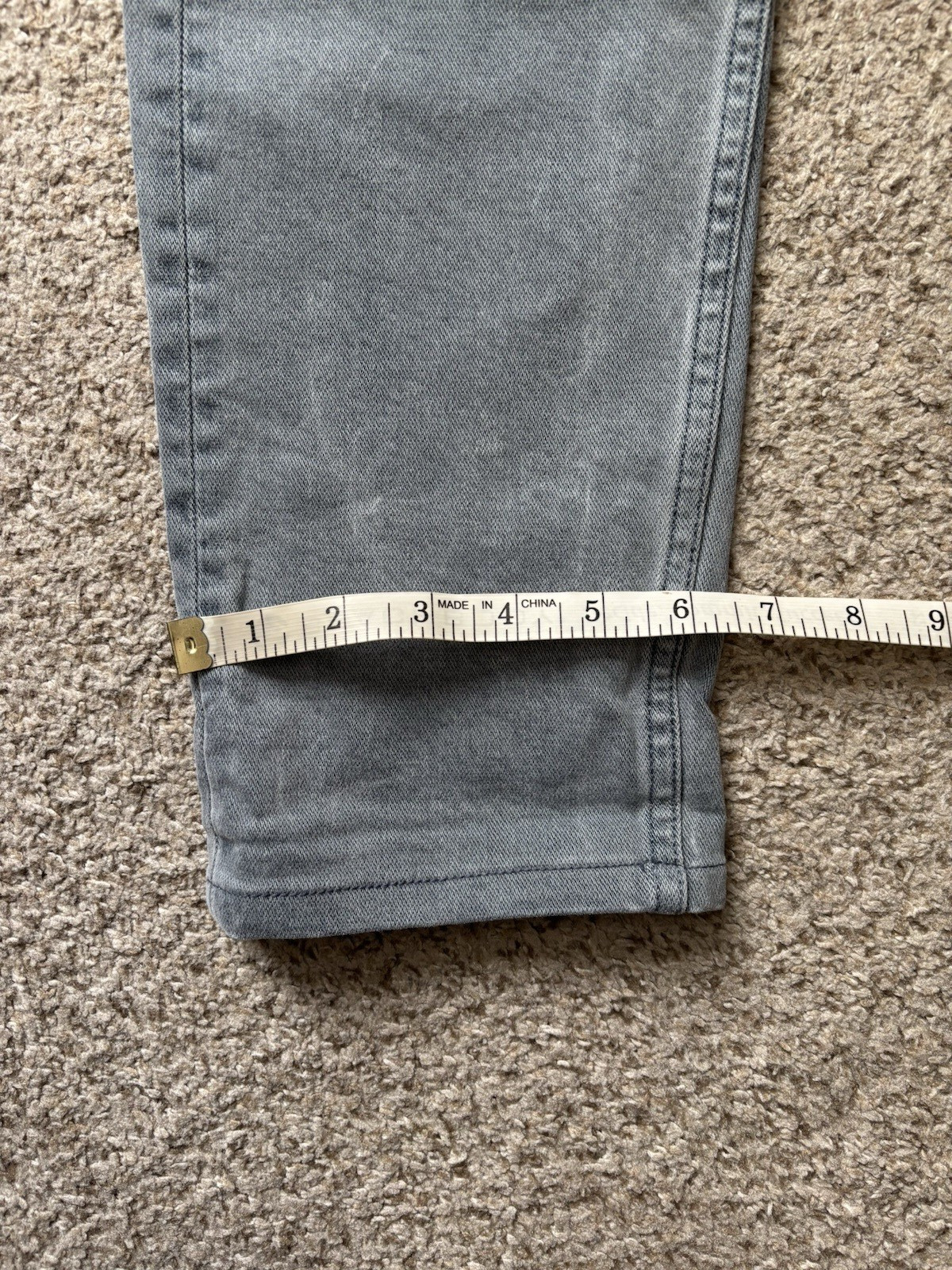 rag & bone Jeans Mens Size 30×30 Gray Blue Fit 2 Slim Button Fly Stone Wash