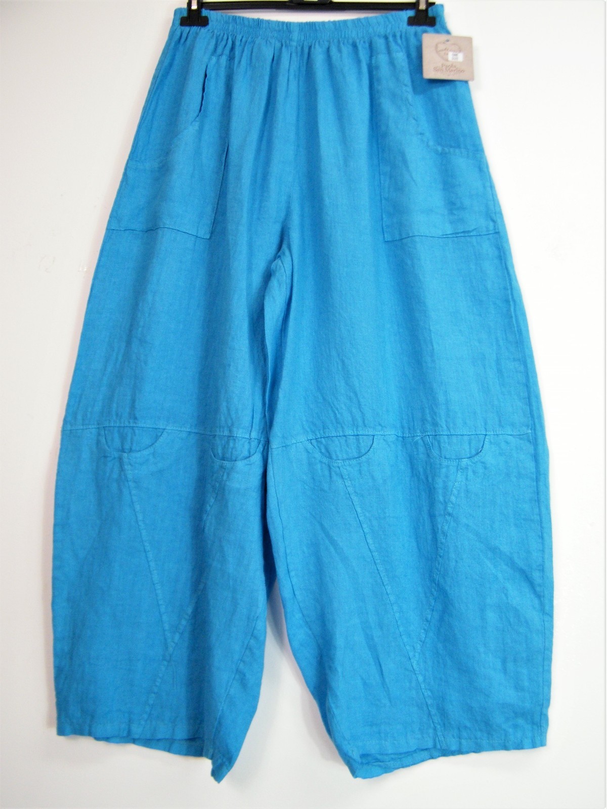LAGENLOOK 100% LINEN ITALIAN TROUSERS 8 COLS 3 SIZES : Plus:1 Plus:2 Plus Plus:3