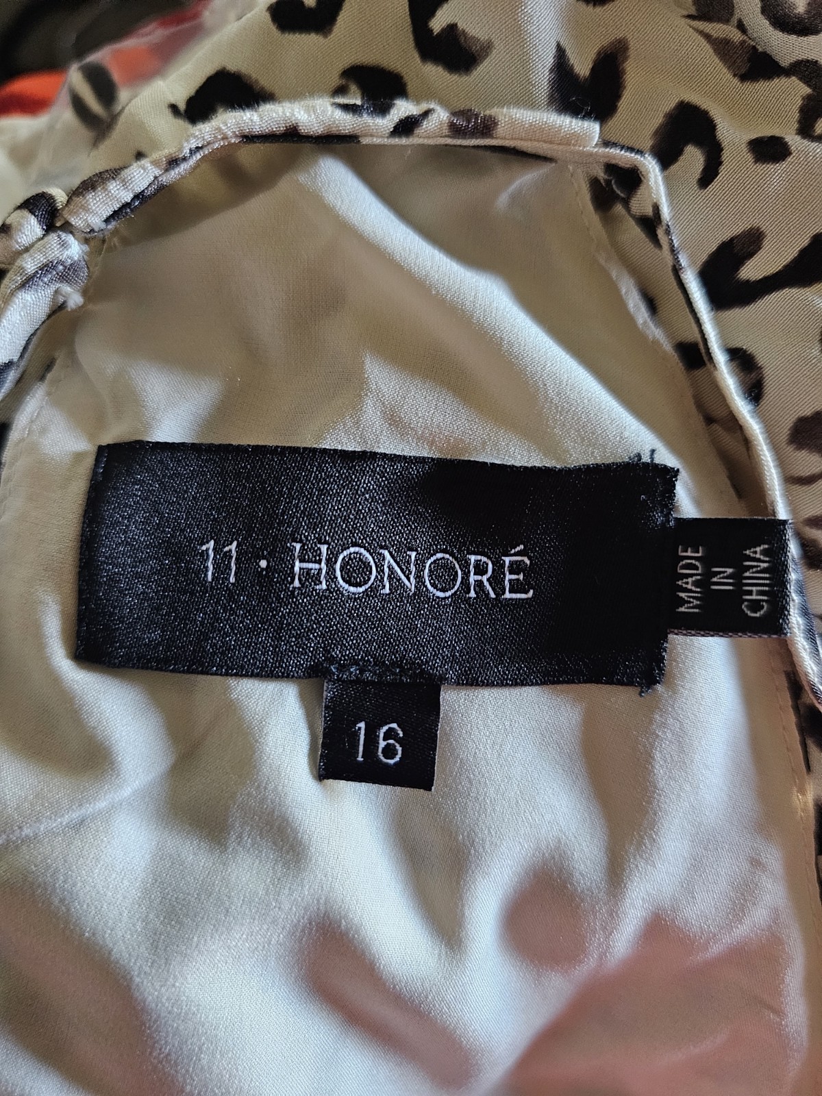 11 HONORÉ Leopard Print Chiffon Lined Spaghetti Strap Camisole Tank 16