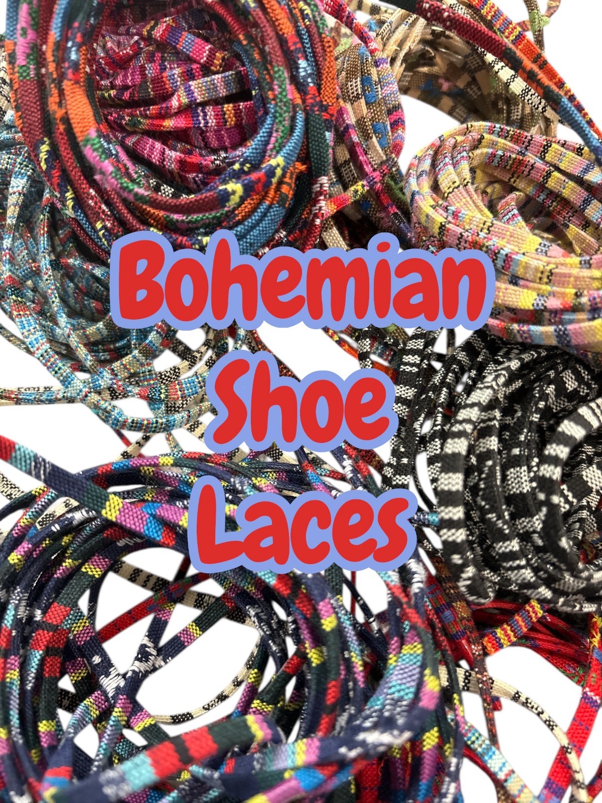 Bohemiam Shoe Laces All Sizes New Colors Metal Tips. Shipped from U.S.