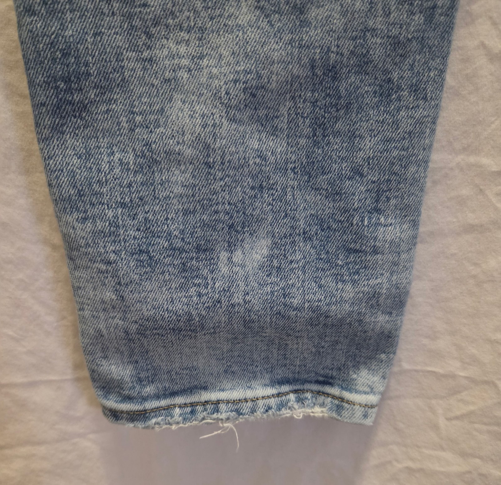 American Eagle AirFlex+ Men’s Blue Skinny Jeans Mid Rise Distressed