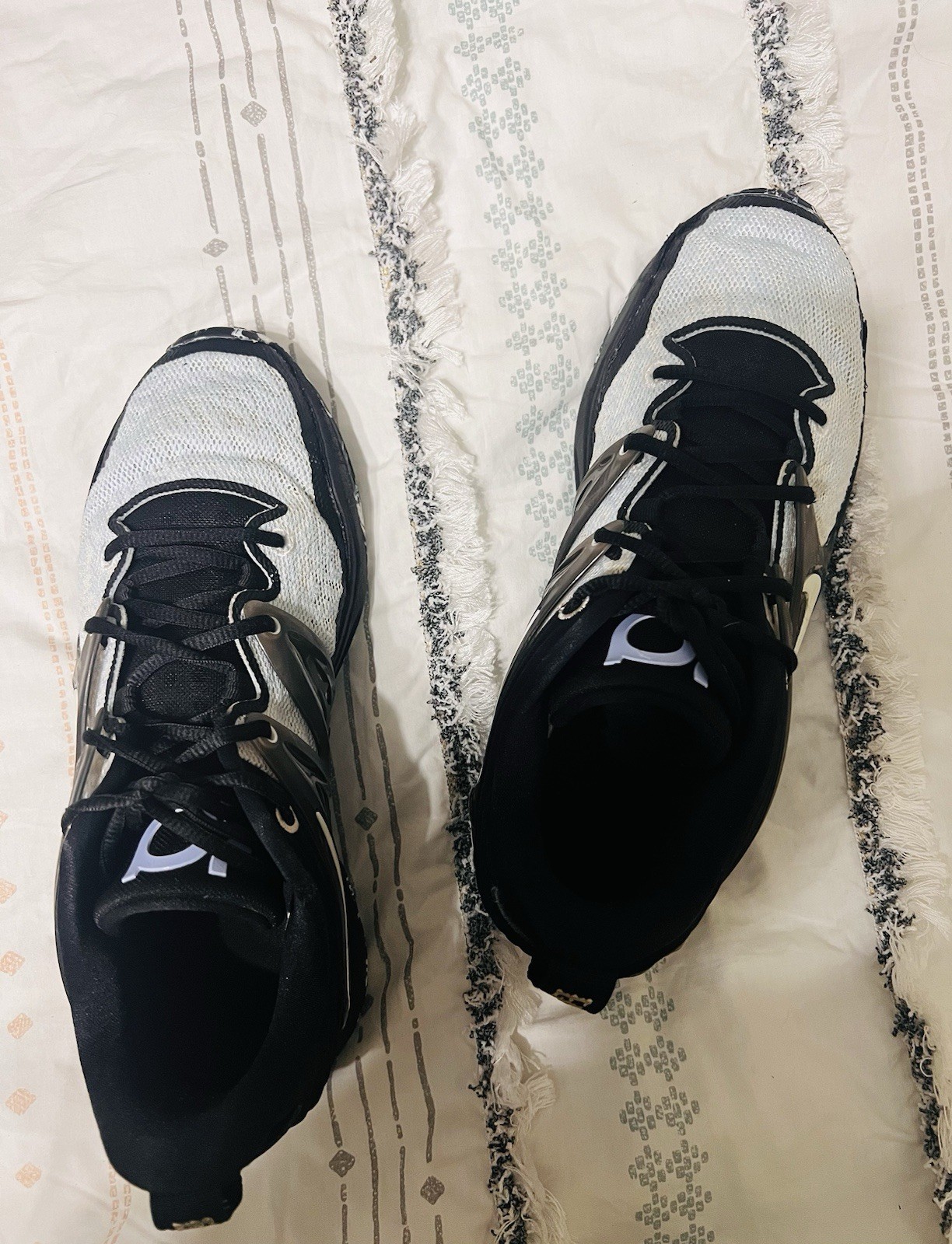 Nike KD15 Refugee White Black Royal Tint Basketball Shoes DC1975-101 Size 10 1/2