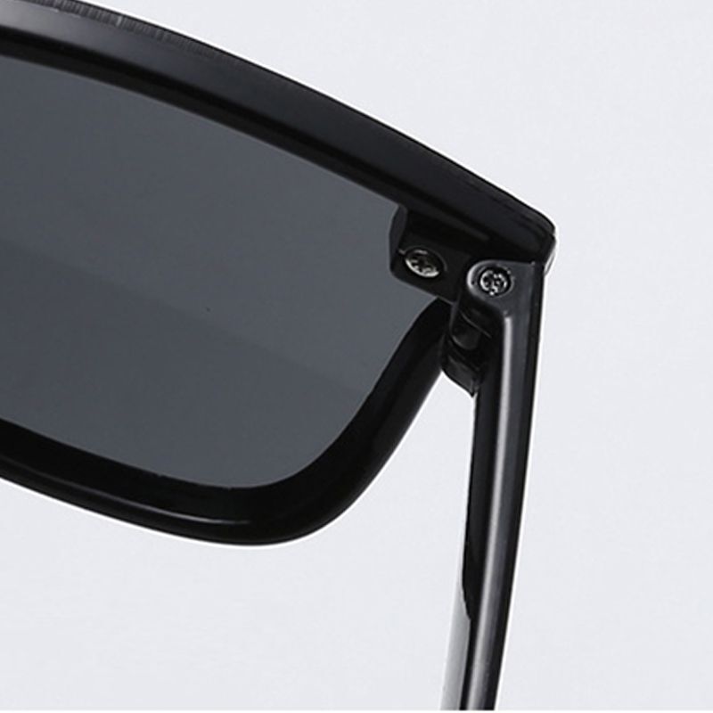 Rimless Square Sunglasses -Polycarbonate UV400 Mirror Lens Retro Plastic Eyewear