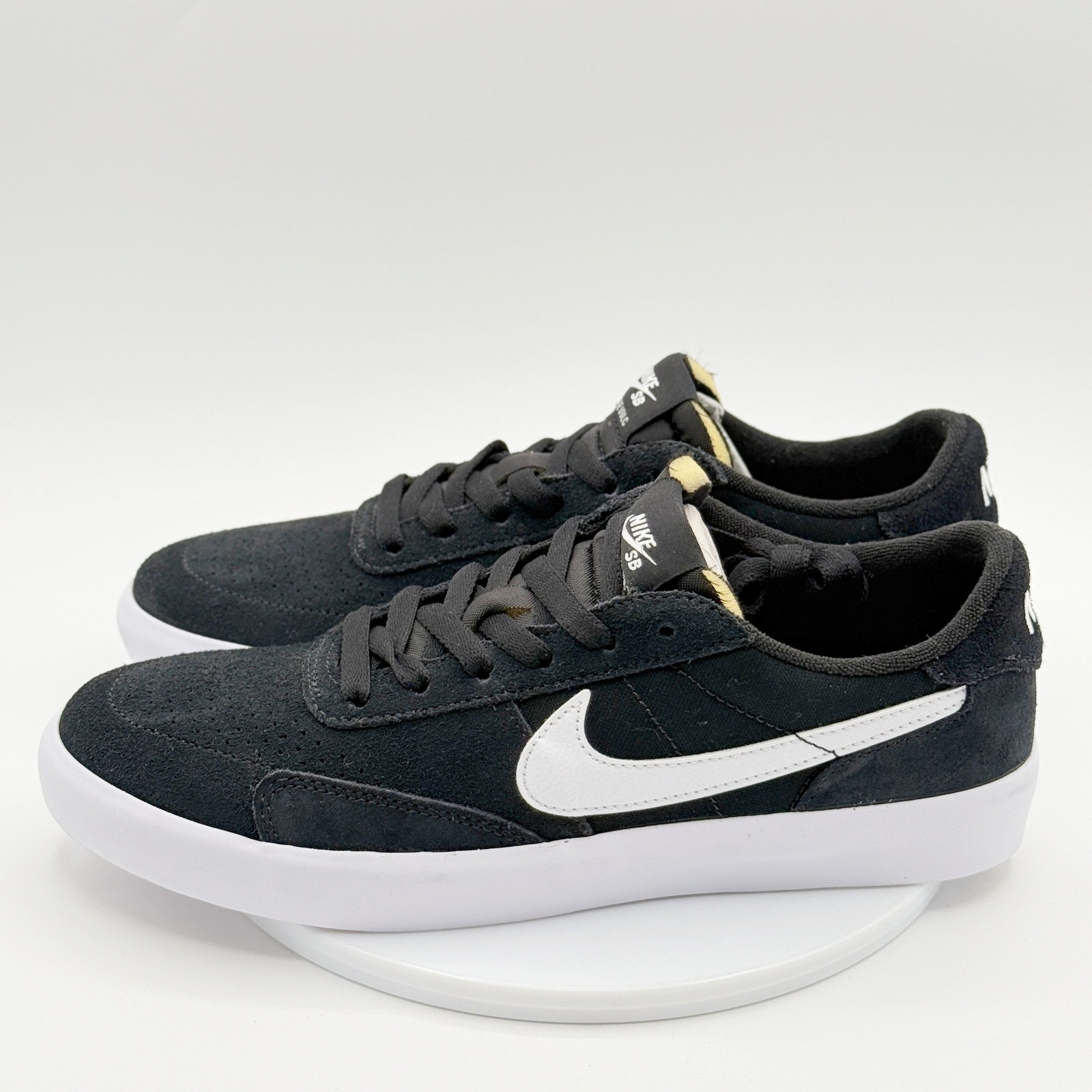 Nike SB Heritage Vulc Size 7.5 Mens Shoes Black White Suede CD5010 – NEW no box
