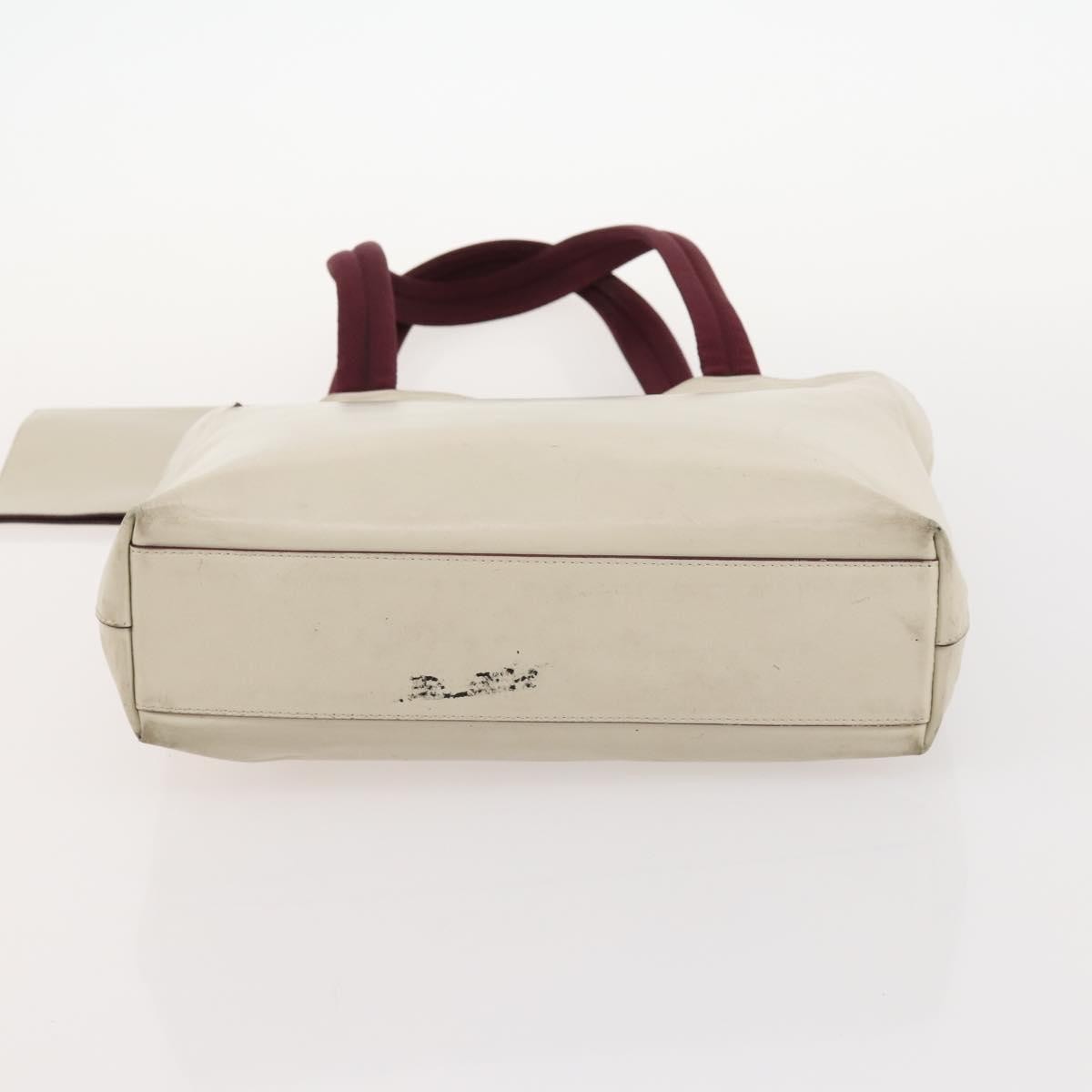 HERMES PRADA Chanel Hand Bag Leather Canvas Nylon 3 Set Beige Auth 168823