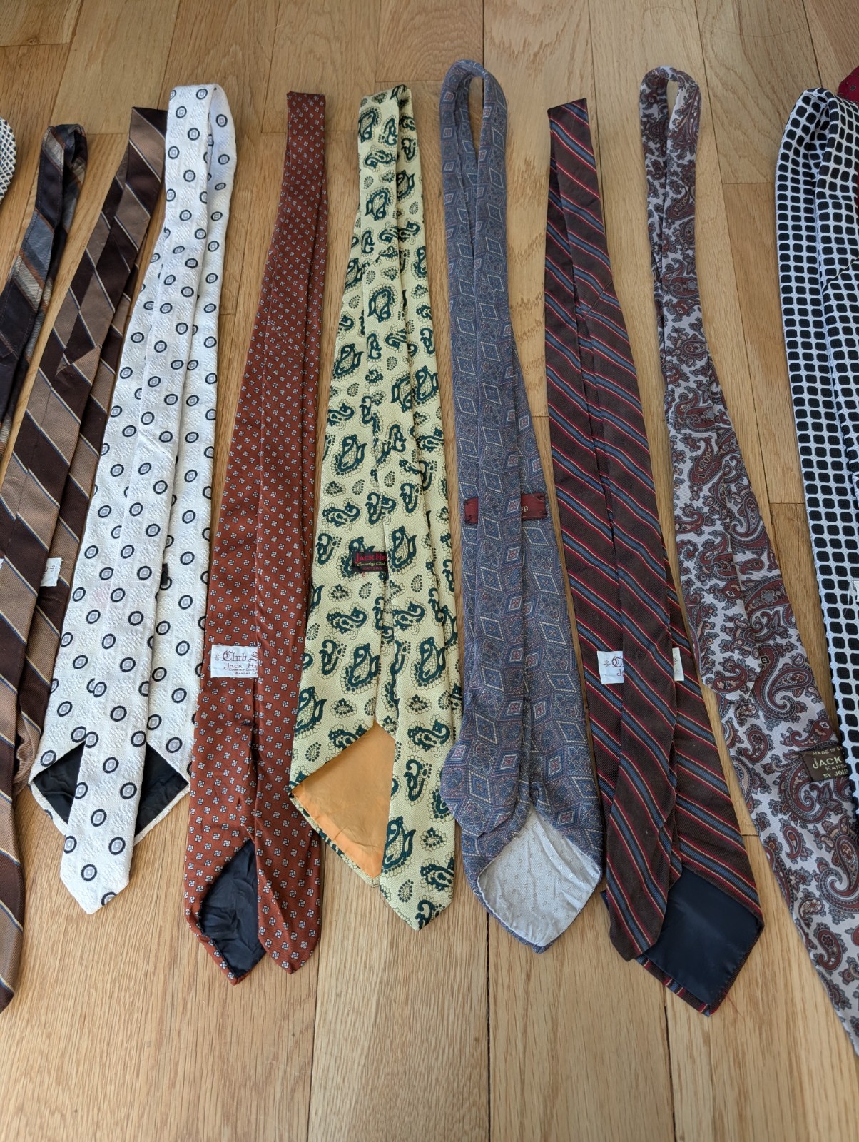 Vtg Jack Henry Country Club Plaza Kansas City Mens Tie Lot Of 11 Geometric Silk