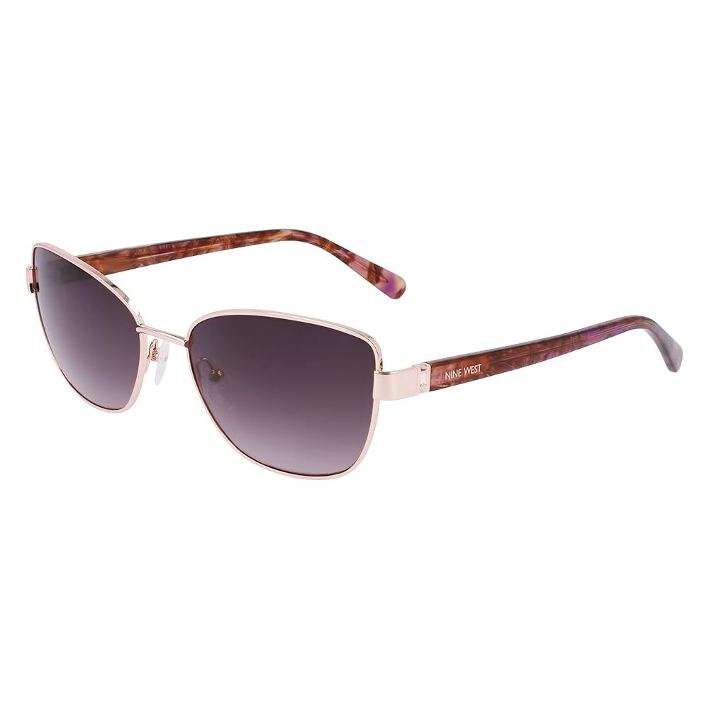 Nine West Women’s 58mm Butterfly Gradient Sunglasses Rose Gold NW131S-770