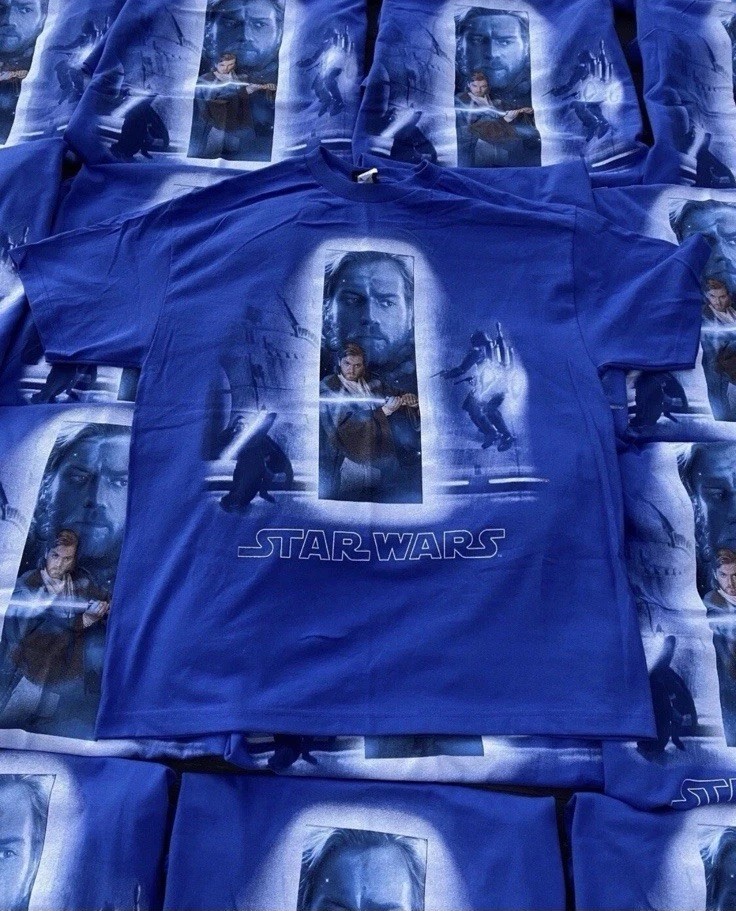 Star Wars T Shirt Large Men’s 2002 Obi Wan Vintage NWOT New Movie TV