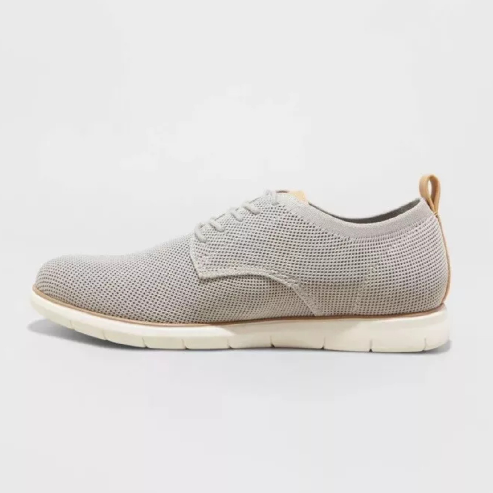 Knit Casual Work Shoes Mens 7 Gray Comfy Streetwear Kev Dress Shoe BRAND NEW