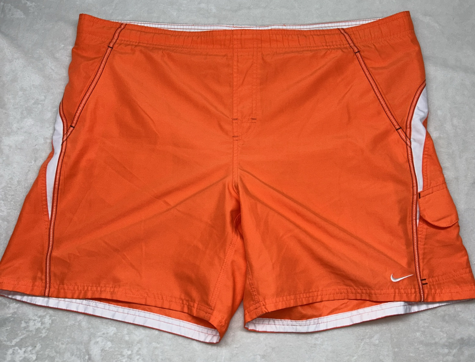 Nike Core Velocity Volley Shorts / Swim Trunks in Orange 2XL Cargo XXL