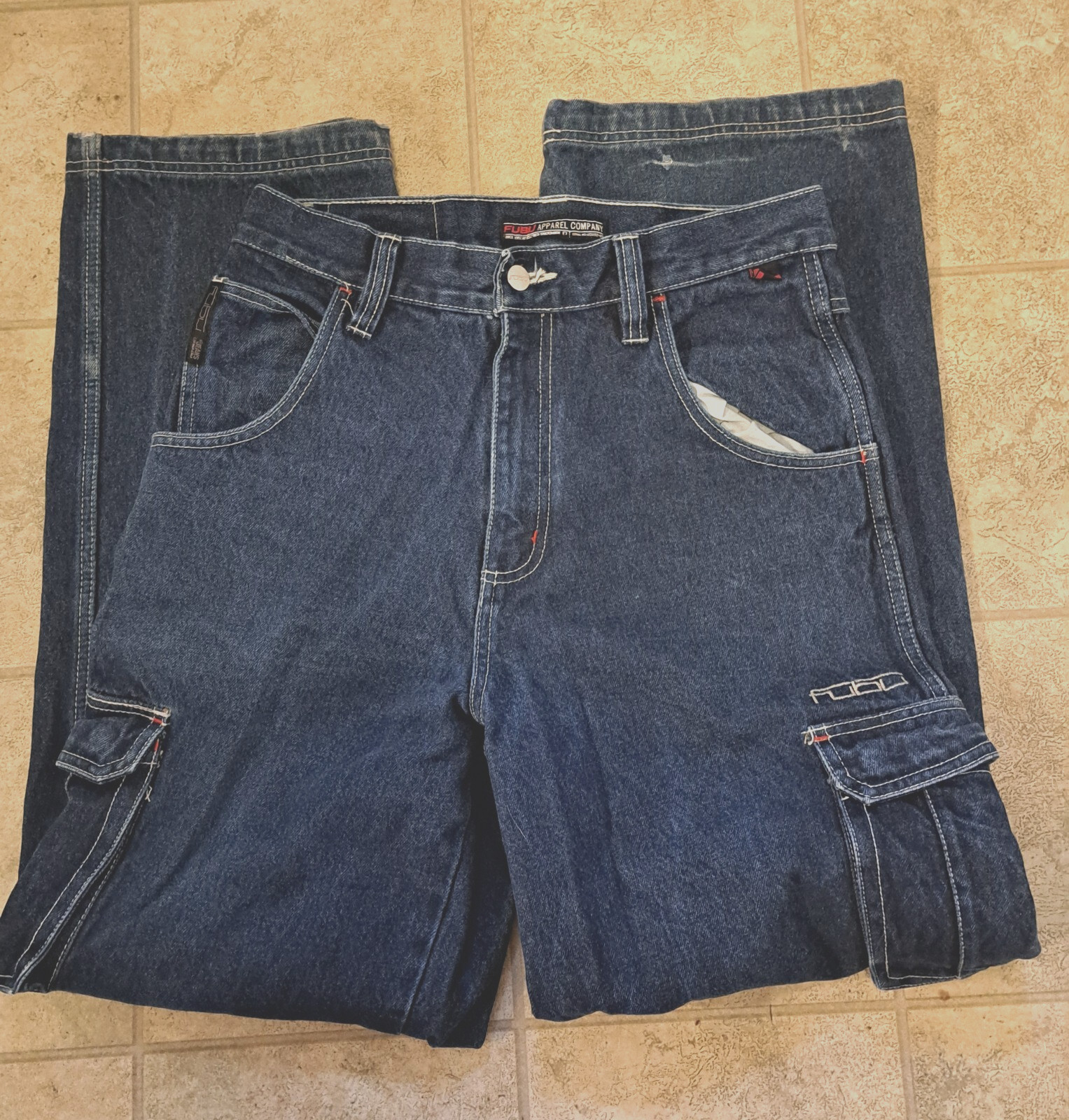 FUBU JEANS Carpenter Size 20 Mens 32 Inch Waist 31 Inch Inseam EUC