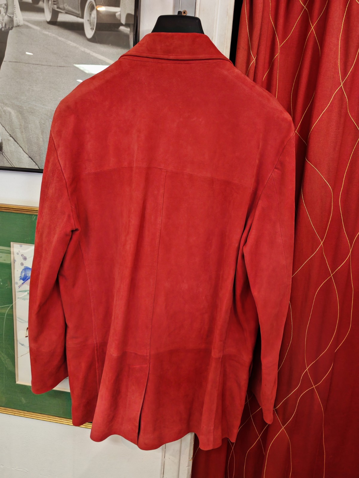 Tombolini Men’ Blazer Jacket 100% Suede Leather EU 52 ( M / L ) Made in Italy