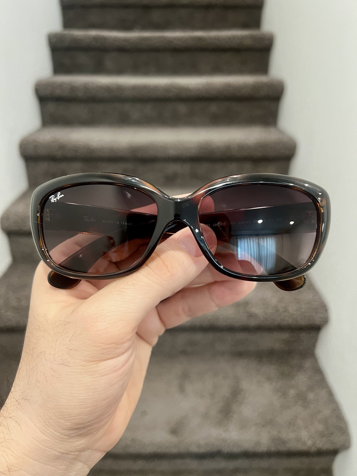 NEW Ray-Ban Jackie Ohh Light Havana/Brown Gradient 58 mm Sunglasses RB4101