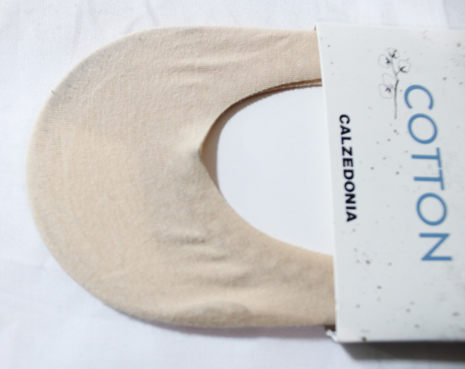 Calzedonia Unisex Breathable Invisible Stretch Cotton Socks DH3 Nude 40-41 NWT