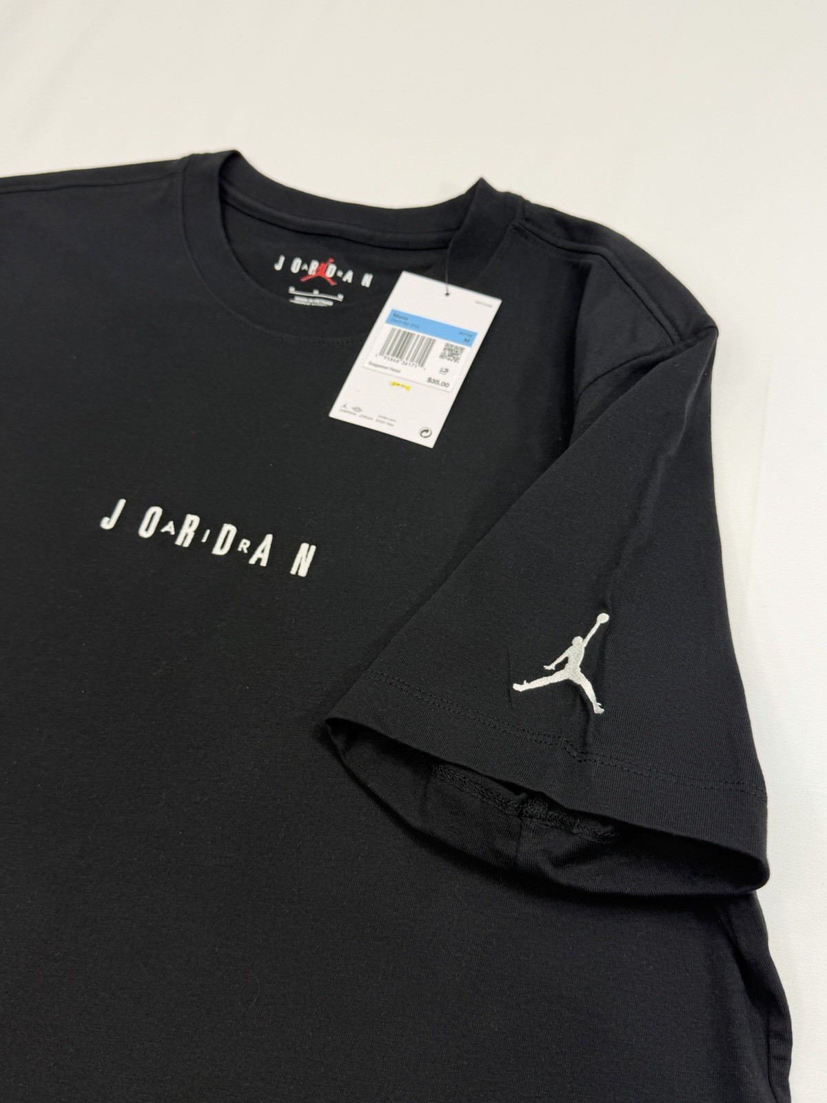 $35 BRAND NEW NIKE MEN’S AIR JORDAN TEE T SHIRT MEDIUM M BLACK DM3182-010