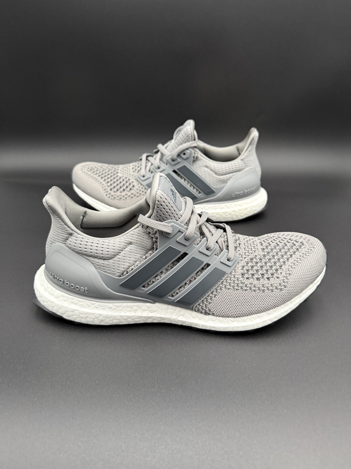 Adidas Ultraboost 1.0 Wolf Grey/White Running Shoes Mens Size HQ4200 G