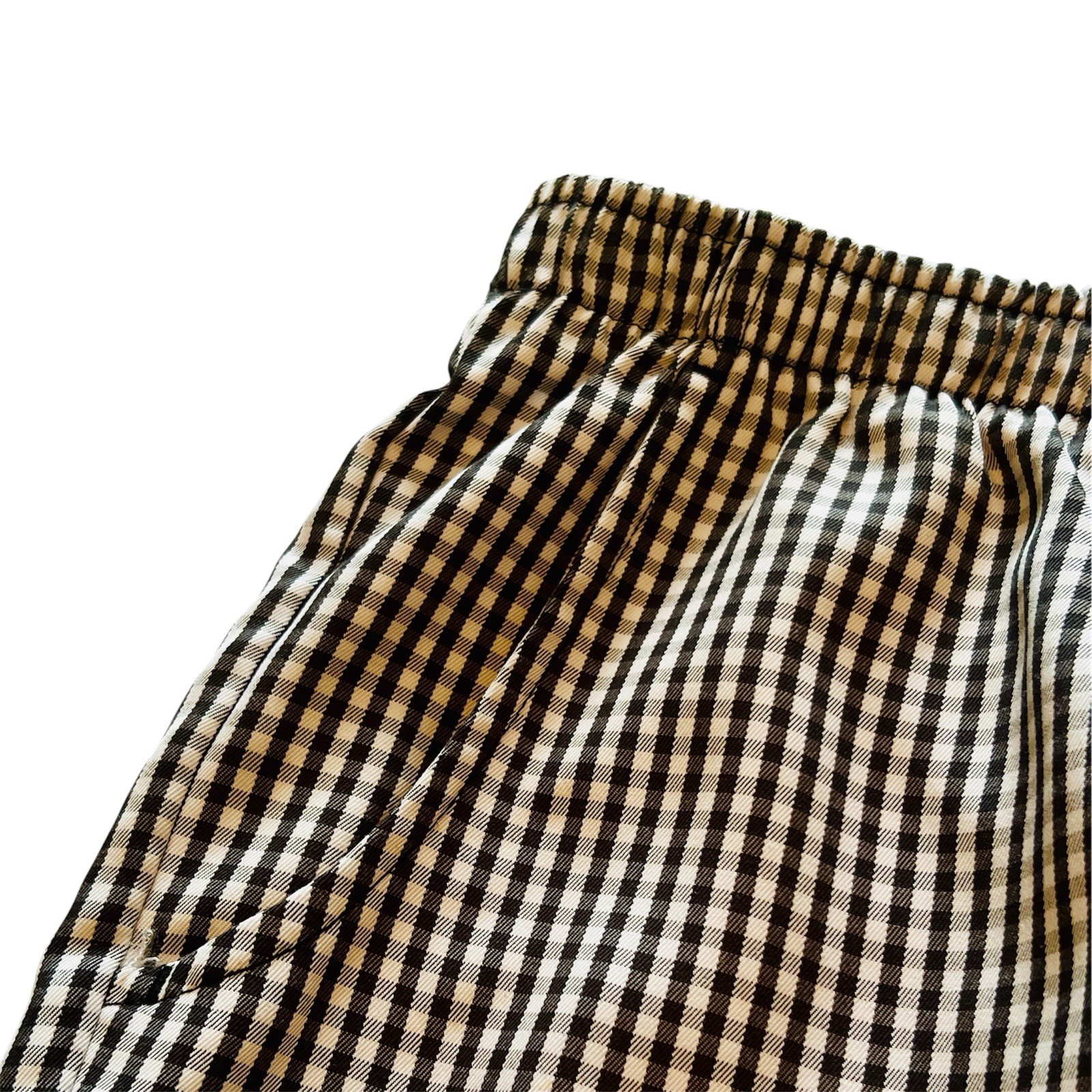 Allison Daley’s Plus Capri Pants Sz 18w Black White Check Pull-up Side Pocket