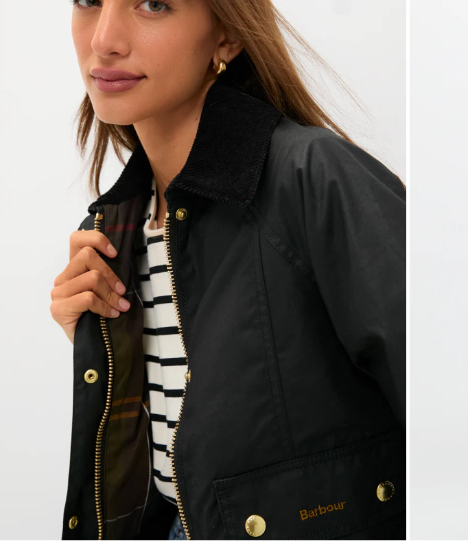 BARK ~ BARBOUR BEADNELL WAX COTTON JACKET MSRP $438 BRITISH ICONIC Style