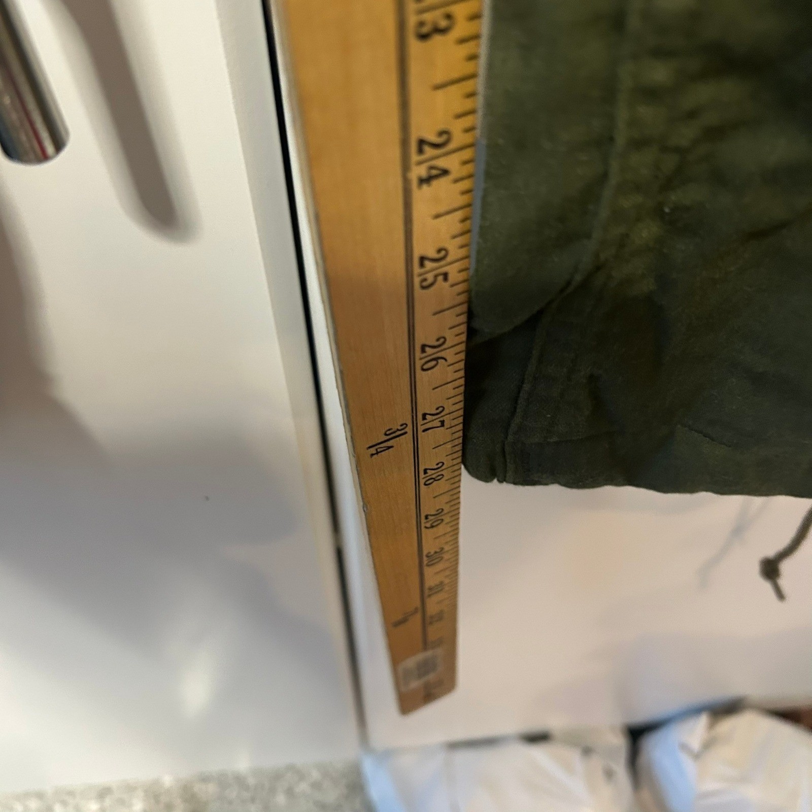 Vintage US Military Chemical Protective Trousers Winfield Mfg Large Green Cargo