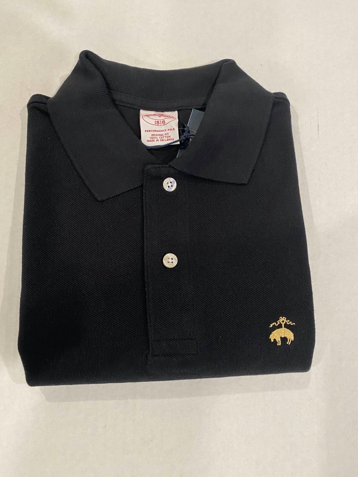 NWT Brooks Brothers 1818 Men (Multi Sizes) PerformancePolo ORIGINALFit Black