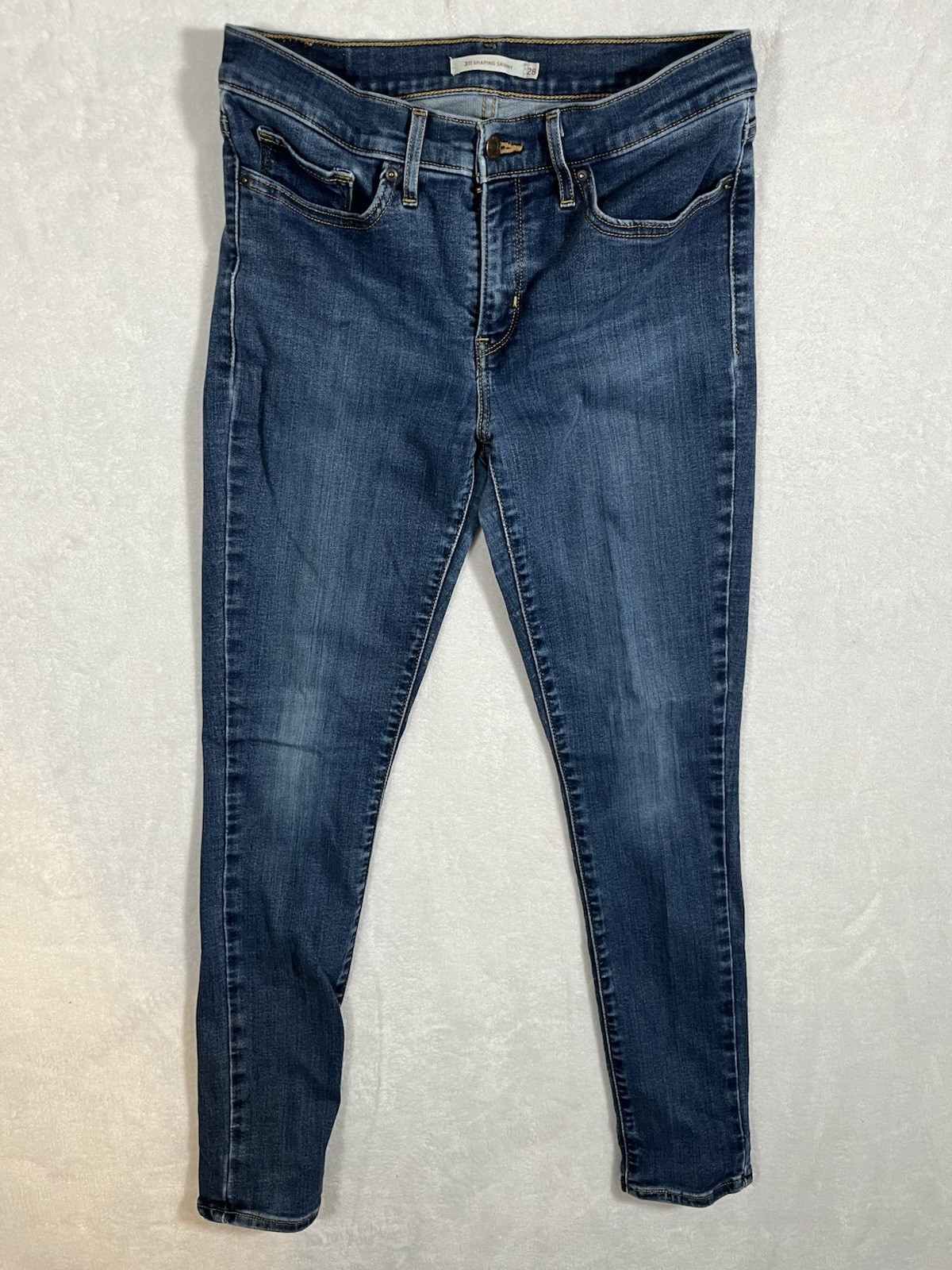Levi’s Premium 311 Denim Blue Jeans Shaping Skinny Size 28