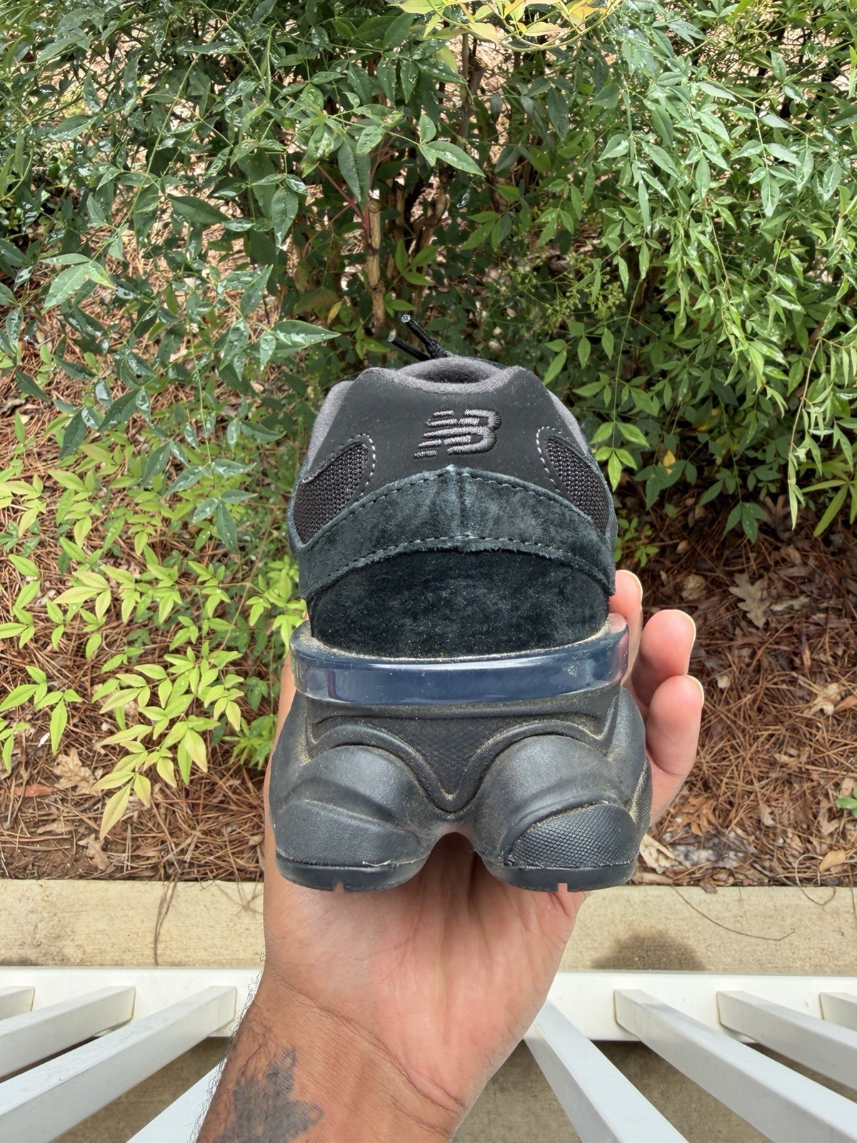 Size 9 – New Balance 9060 Triple Black Suede