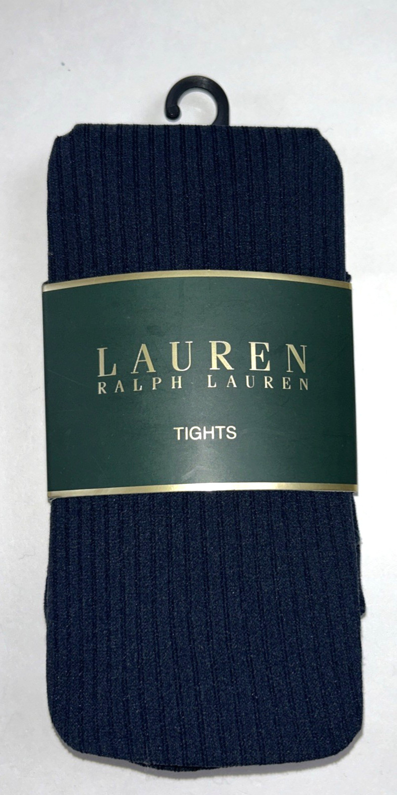 NEW LAUREN RALPH LAUREN Size M Women’s Tights Opaque Navy Blue Chain Knit