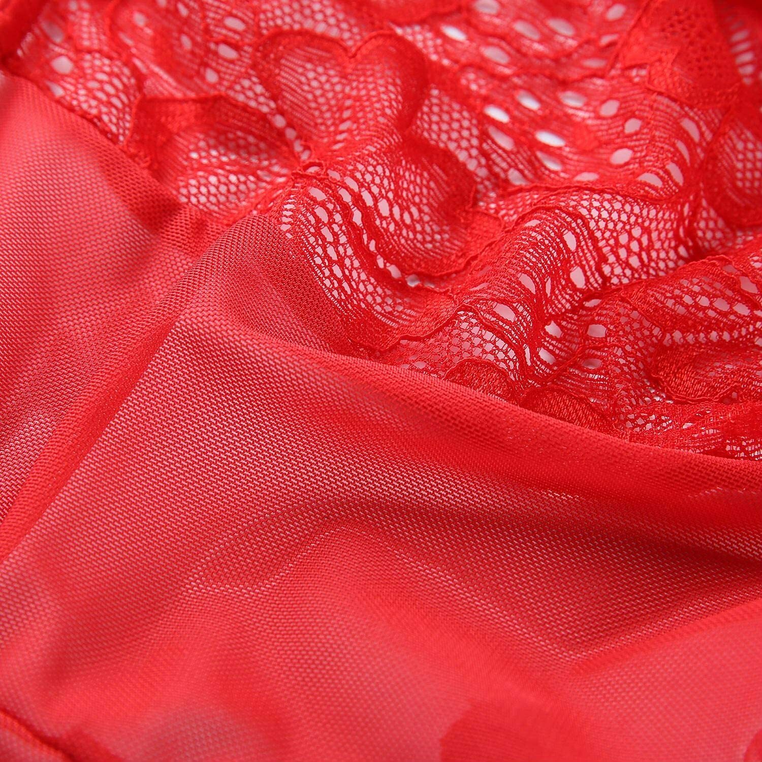 Sexy-Lingerie Women’s Sleepwear Babydoll Underwear Lace Dress G-String Nightwear
