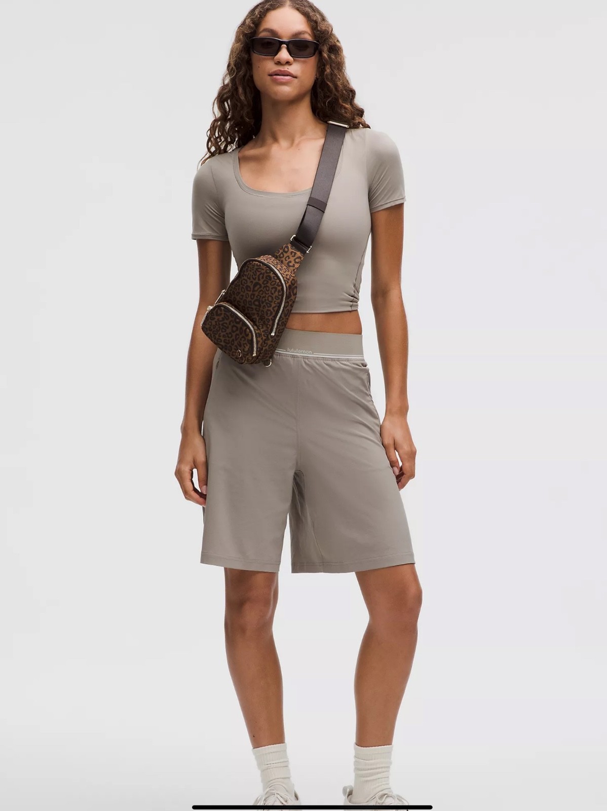 FAST SHIP LULULEMON EVERYWHERE SLING BAG SMALL 2L~LEOPARDO DESERT KHAKI NWT