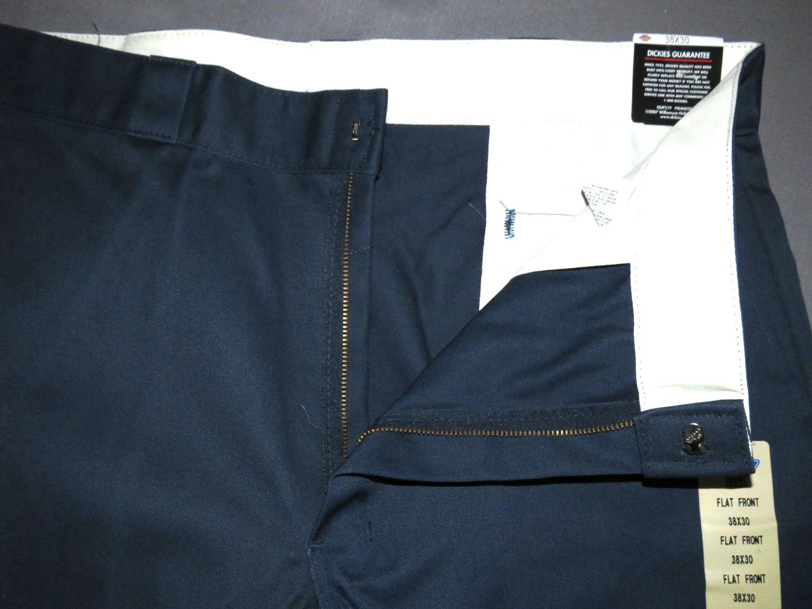 NEW! DICKIES 874 Navy Blue Easy Care Stain Resistant Work Pants Men’s 38 X 30