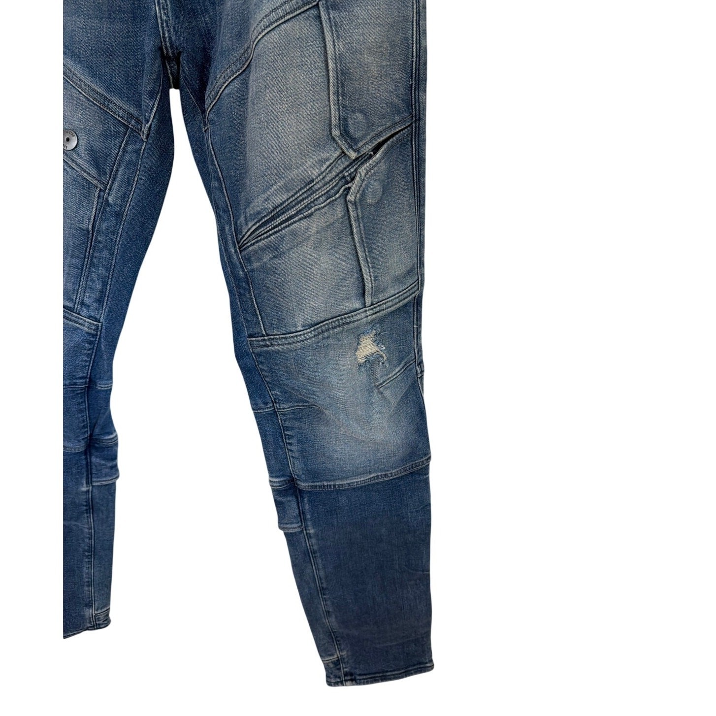 G-Star Airblaze 3D Skinny Jeans Worn in Mtn Dusk Destroyed Size W32 L32 New