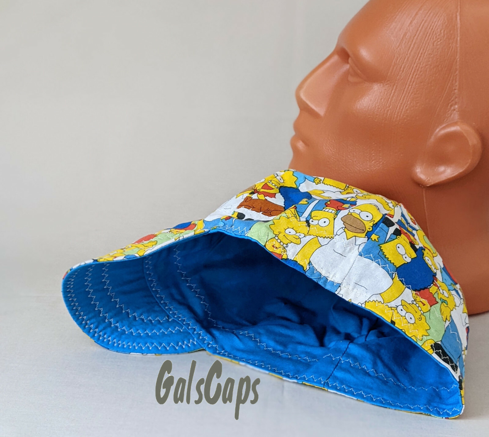 #19 Welders Hats Simpsons Print Bikers Caps, Welding Cap Hat, Cotton Made in USA