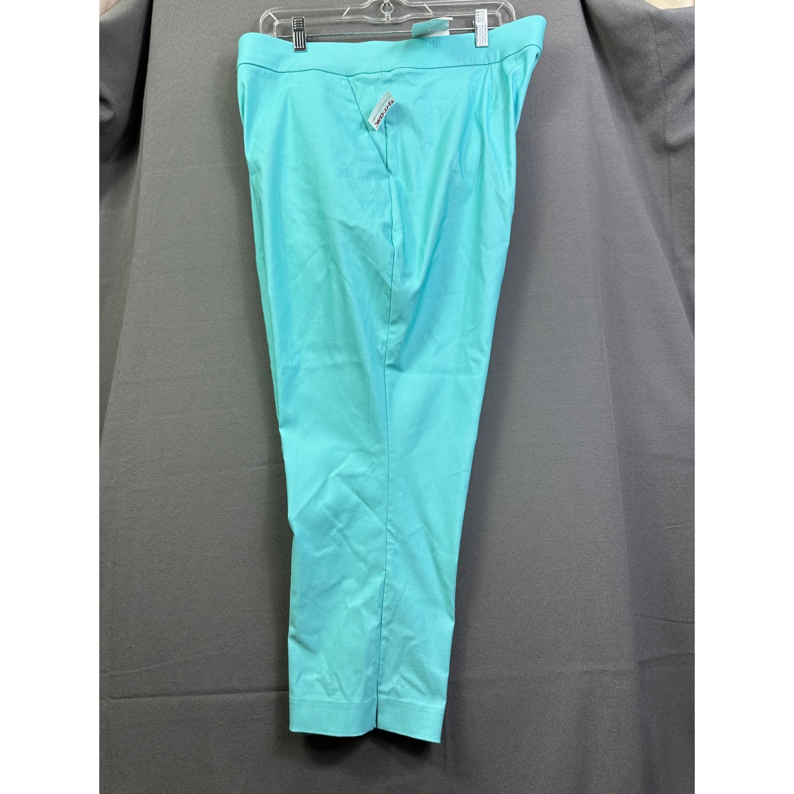 Counterparts Luxe Stretch Mid Rise Crop Pants Angel Blue Teal Turquoise XL New