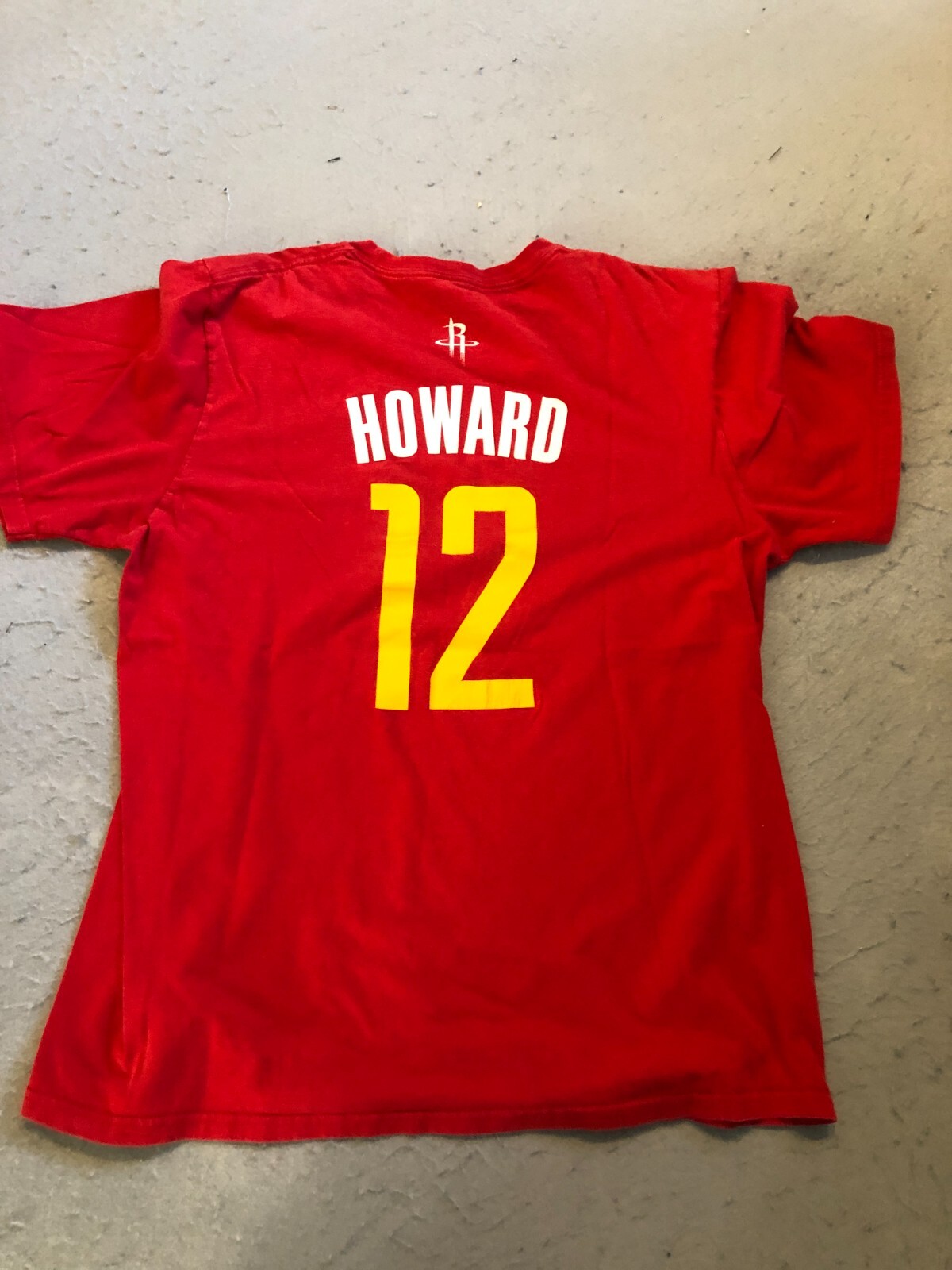 Houston Rockets Basketball Shirt Men’s Large Adidas Red Dwight Howard #12