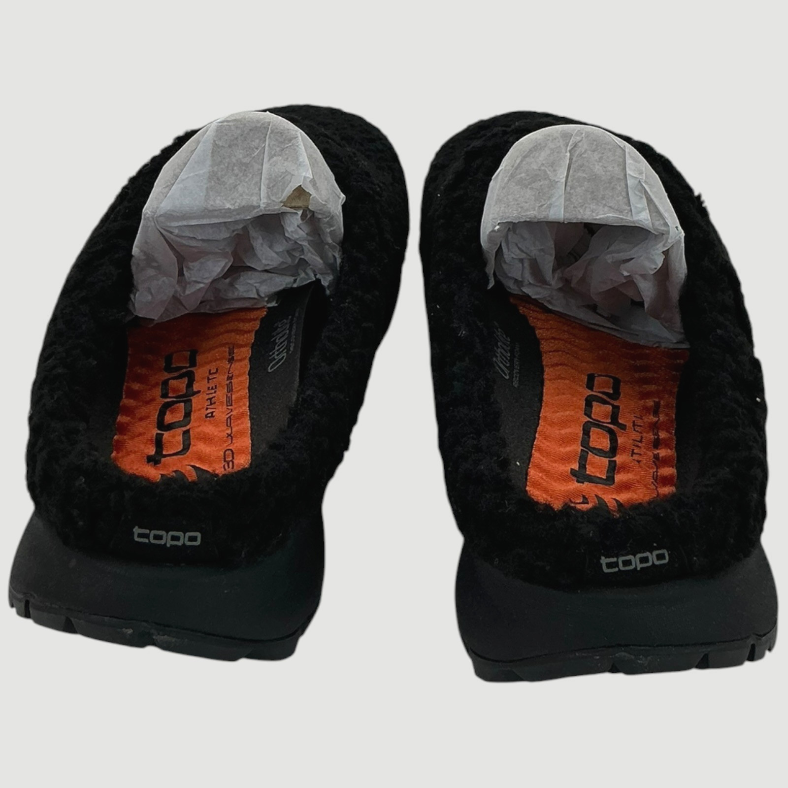 Topo Athletic Revive Men’s Size 10 Black Fleece Slip On Shoes NIB