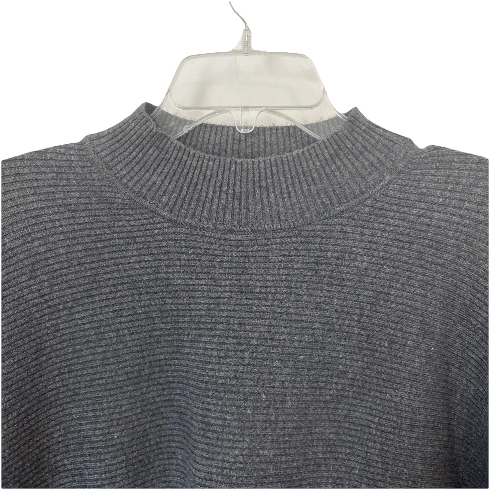 Zara Knit Batwing Dolman Sleeve Sweater, Women’s Size M, Gray