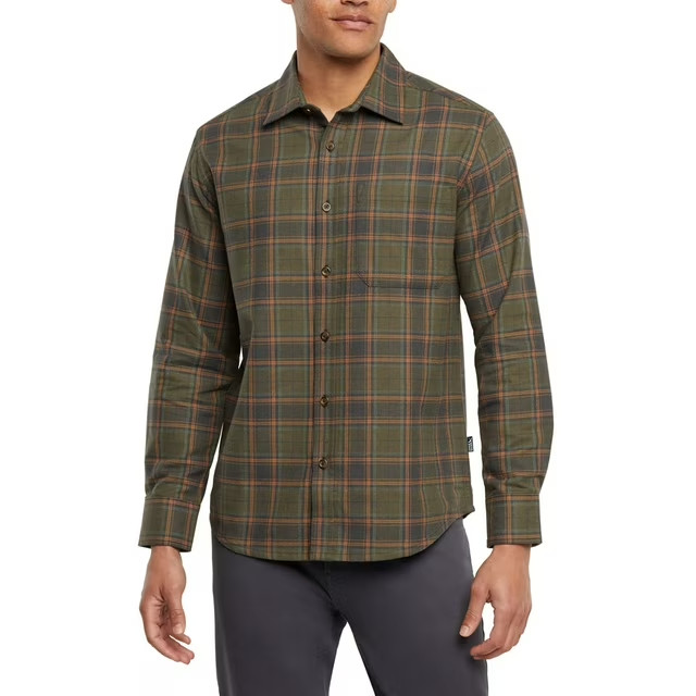 Eddie Bauer Men’s Flannel Shirt Size XL Green