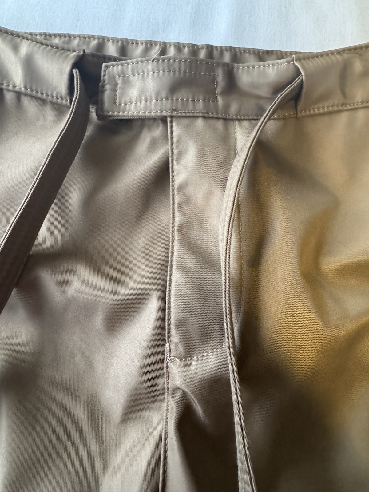 MNML Brown Snap Button Cargo Pants Draw String Waist 30/31 Small