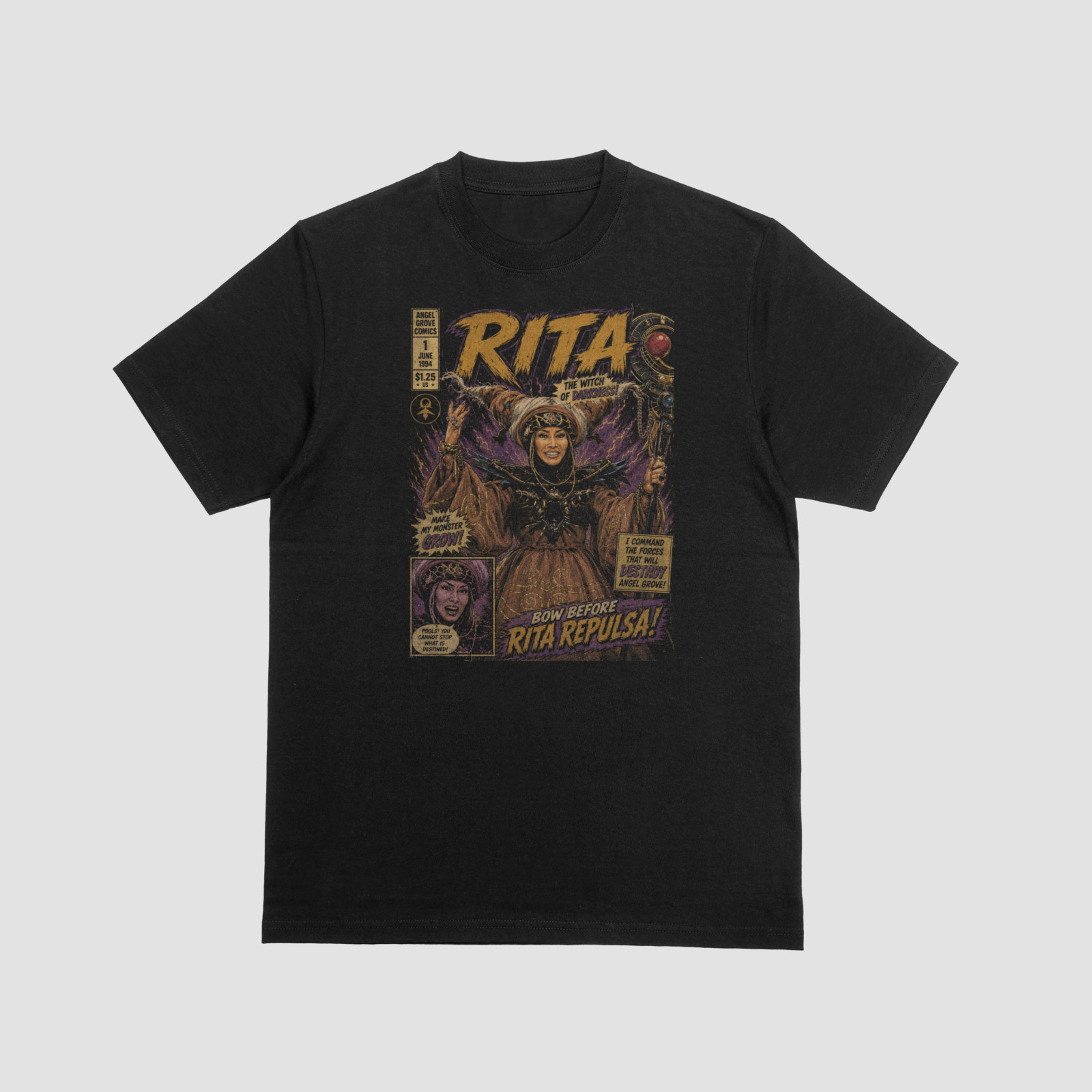 Vintage Power Rangers Villains T-Shirt | 90s Retro Comic Graphic Tee